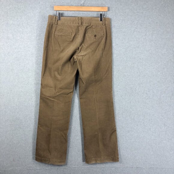 Vintage J Crew Favorite Fit Corduroy Wide Leg Pants Tan Size 10 - Picture 2 of 6